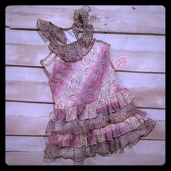 Lipstick Boutique Dresses Lipstick Dress Sz 7 Animal Print Pink